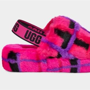 UGG Fluff Yeah Slide Plaid Punk